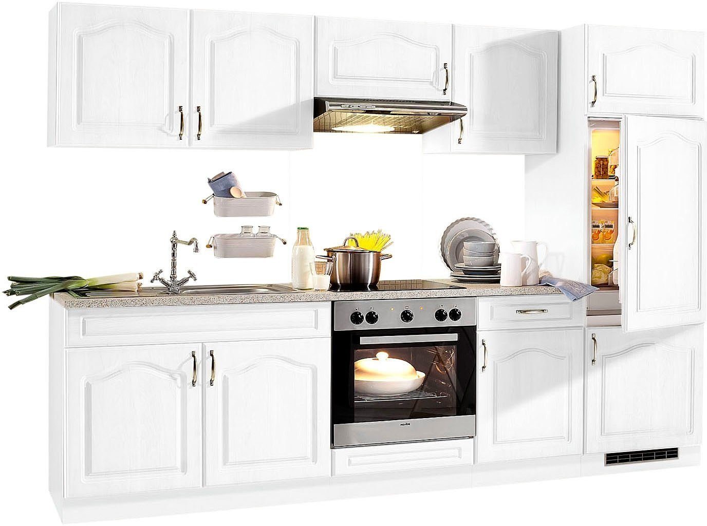 wiho Küchen Küchenzeile Linz, mit E-Geräten, Breite 280 cm von wiho Küchen