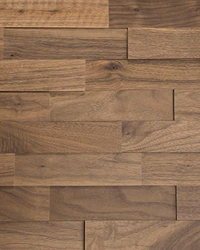 wodewa Wandverkleidung Holz 3D Optik Nussbaum 1m² Wandpaneele Moderne Wanddekoration Holzverkleidung Holzwand Wohnzimmer Küche Schlafzimmer Natur von wodewa