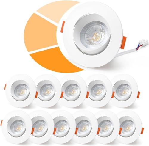 wowatt 12er LED Einbaustrahler 230V Dimmbar, 5W LED Spot 68mm Weiß LED Einbauleuchten 3 Stufe Dimmbar Warmweiß 3000K 480LM Deckenspots Schwenkbar Einbauspots Flach für Küche Wohnzimmer wowatt 12er LED Einbaustrahler 230V Dimmbar, 5W LED Spot 68mm Weiß LED Einbauleuchten 3 Stufe Dimmbar Warmweiß 3000K 480LM Deckenspots Schwenkbar Einbauspots Flach für Küche Wohnzimmer von wowatt