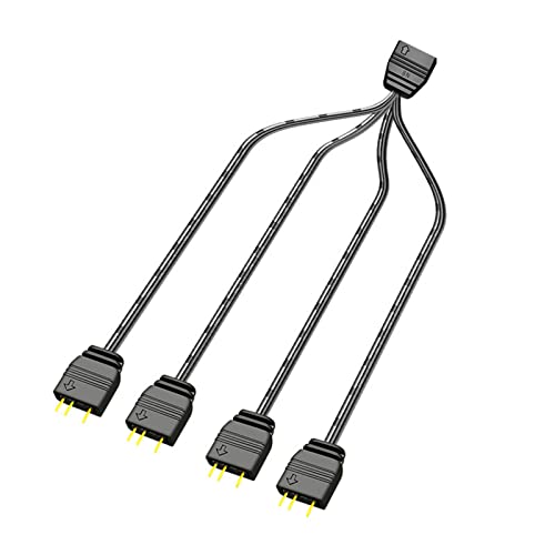 xbiez LED Splitterkabel 1 Bis 4 Anschlüsse ARGB LED Anschluss 3-polig 5 V Kabel Verlängerungskabel Y Splitter Argb Erweiterung 5 V 3 PIN 12 V 4-polig PC Motherboard Zu Lüfter SM3P Buchse von xbiez