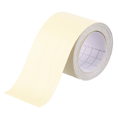 xianynow 1 Rolle Möbel Reparatur Klebeband, Reparatur Klebeband Holzmaserung, PVC Kantenumleimer, Boden Holzoptik Klebeband, für Böden Tische Wände Stühle, für Weichsockelleiste (Holz, beiges) von xianynow