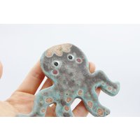 Oktopus Magnet, Ton Tier Kühlschrankmagnet, Keramik Magnet, Tier Magnet Kühlschrank, Magnet Set, Kühlschrank Magnet, Handgemachter von xuan325