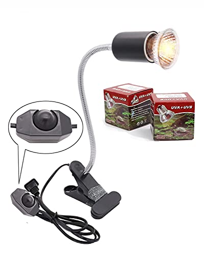 yanhe Heizlampe für Schildkröte Aquarium E27 UVA + UVB Hot Spot für Reptilien 50W (schwarz)… von yanhe