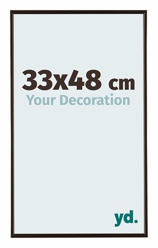 Your Decoration - Bilderrahmen 33x48 cm - Antrazit - Bilderrahmen aus Kunststoff mit Acrylglas - Antireflex - 33x48 Rahmen - Evry Your Decoration - Bilderrahmen 33x48 cm - Antrazit - Bilderrahmen aus Kunststoff mit Acrylglas - Antireflex - 33x48 Rahmen - Evry von yd.