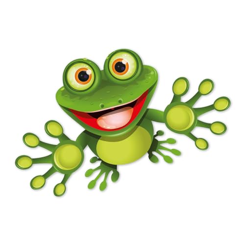 Sticker funny Frosch I 10 cm I für Laptop Koffer Roller Kühlschrank Tür Mülltonne Badezimmer als Auto-Aufkleber I lustig cool wetterfest I kfz092 Sticker funny Frosch I 10 cm I für Laptop Koffer Roller Kühlschrank Tür Mülltonne Badezimmer als Auto-Aufkleber I lustig cool wetterfest I kfz092 von younikat