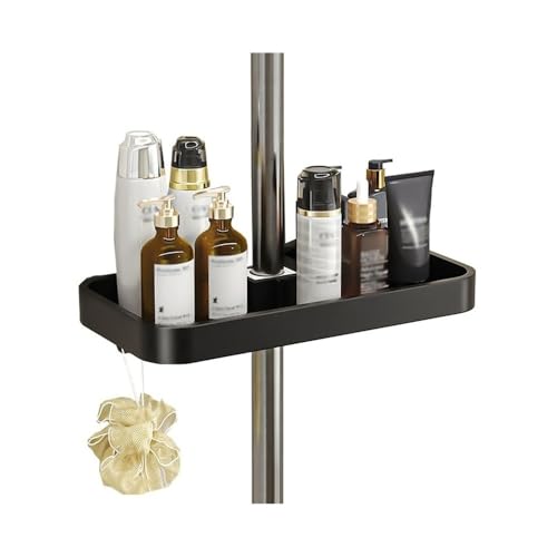 zhangrui1888 Duschablage Duschcaddy-Organizer for Badezimmer, modernes Duschregal aus Aluminium mit Geländer und Haken, höhenverstellbarer und drehbarer Dusch-Hänge-Organizer Handtuchhalter(Schwarz) zhangrui1888 Duschablage Duschcaddy-Organizer for Badezimmer, modernes Duschregal aus Aluminium mit Geländer und Haken, höhenverstellbarer und drehbarer Dusch-Hänge-Organizer Handtuchhalter(Schwarz) von zhangrui1888