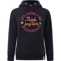 Zwillingsherz Sweatshirt, mit Kapuze, großer Frontprint, neonfarben von zwillingsherz