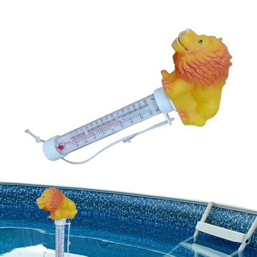 Pool-Schwimmtemperaturmesser, schwimmender Pool-Temperaturmesser,Cartoon-Bojen-Thermoskop | Großes, einfach und genau ablesbares Wassertemperaturmessgerät für Spas und Aquarien von zwxqe