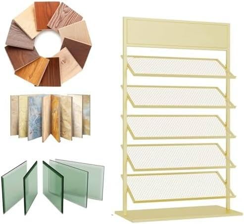 Metallständer für Bodenfliesen, 5 Etagen, Organizer für Ausstellungsräume, Geschäfte, Supermärkte und Lagerhallen,gold-35 * 67 Metallständer für Bodenfliesen, 5 Etagen, Organizer für Ausstellungsräume, Geschäfte, Supermärkte und Lagerhallen,gold-35 * 67 von zxmeimm